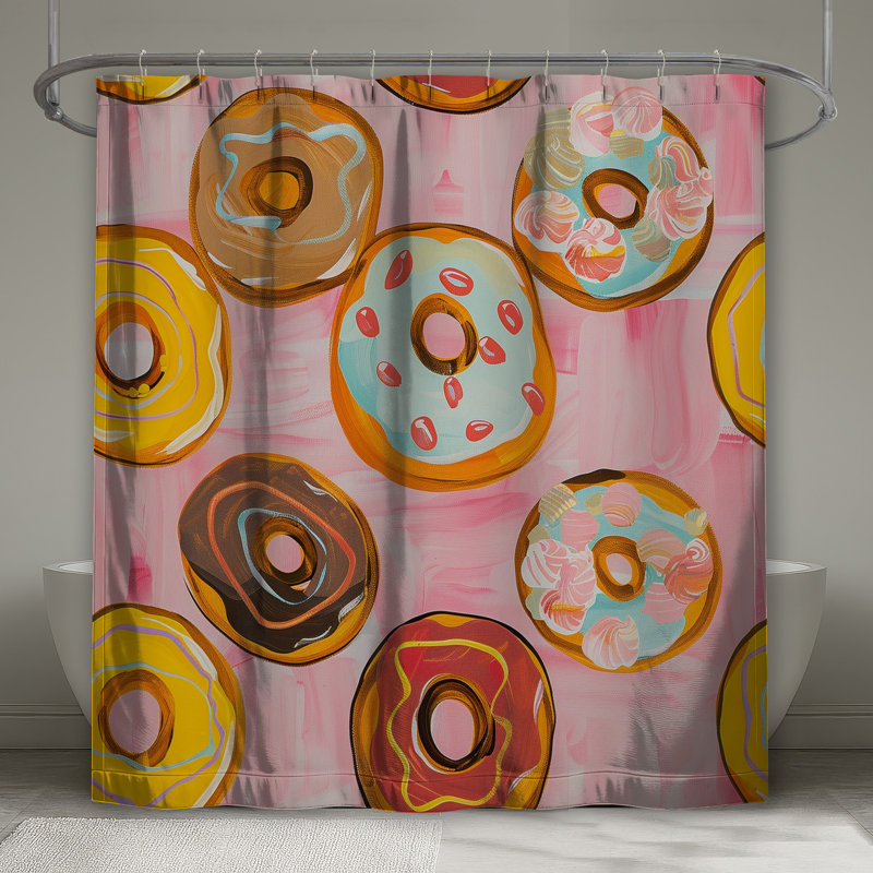 Rideau de douche Donuts - Pop Art, L 70 po x H 73 po