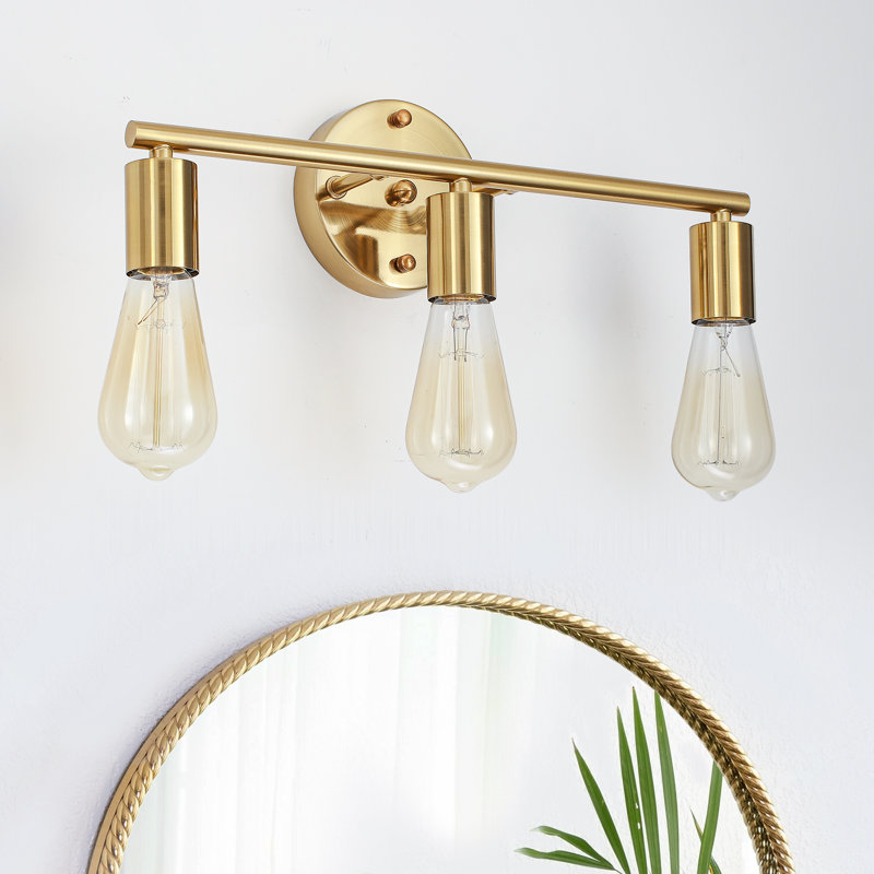 Lurean 3 - Light Dimmable Vanity Light, Gold