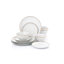 Waterside 12pc Gold Rim Porcelain Dinner Set
