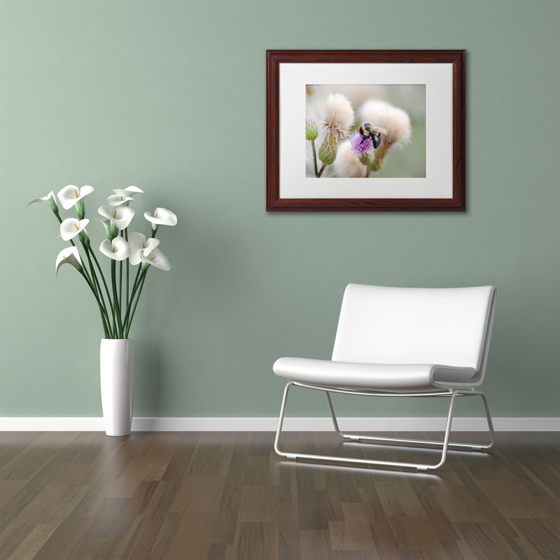 " Defeated " by Monica Mize, Brown Framed, 11" H x 14" W x 0.5" D