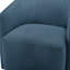 Fauteuil d'appoint pivotant en tonneau - bleu-130132890