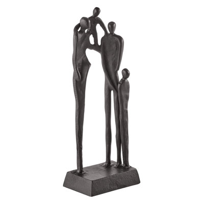 Sarunas Abstract Family of Four Iron Sculpture
