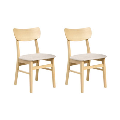 44cm H Fabric Upholstered Slat Back Side Chair