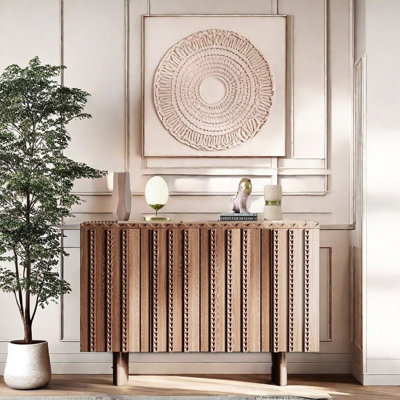 Indoor Solid Wood Accent Cabinet