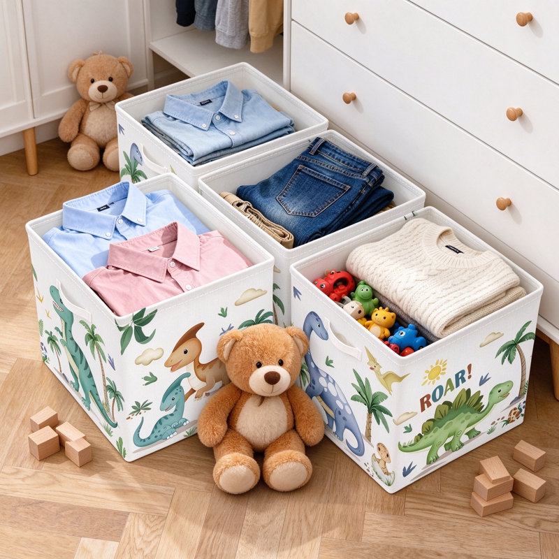 Bungalow Rose Fabric Decorative Bin
