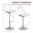 Swivel Upholstered Adjustable Height Counter Stool-1018830839