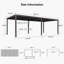 Pergola solaire à persiennes mauve 11 pi x 23 pi avec lumières à DEL et panneau de commande Pergola d'extérieur en aluminium avec toit réglable pour patio-122646723