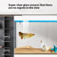 Grand paravent de 47,24 po avec base blanche et aquarium filtrant l'eau-130085789
