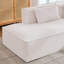 Canapé modulaire en velours côtelé à compression en L 92 po, canapé rembourré doux et désossé moderne avec jeté, aucun assemblage requis pour le salon-126421464-126421468