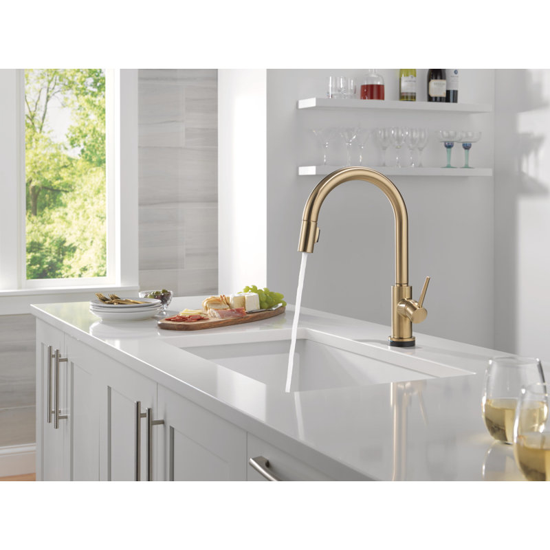 Robinet de cuisine avec technologie Touchless Trinsic, Bronze champagne