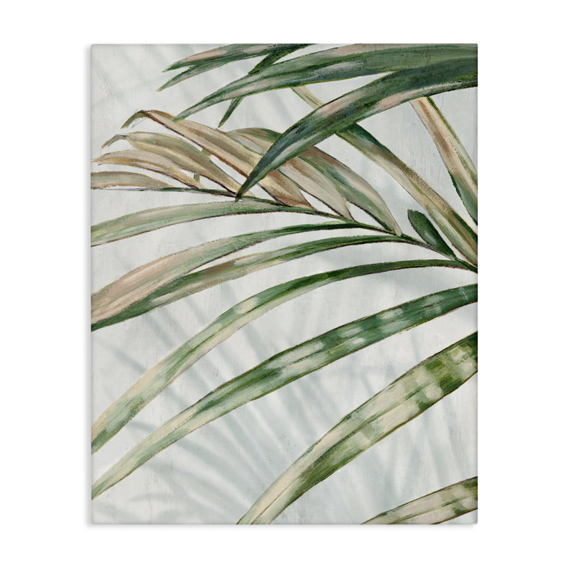 Toile Frond Impression Leaves, design par Alex Black, H 20 po x l 16 po