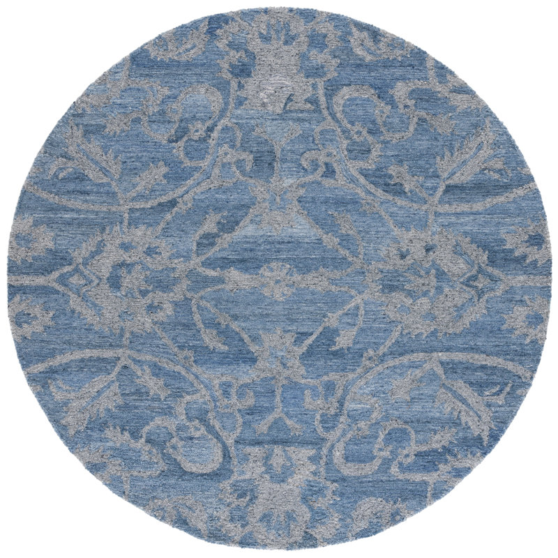 Joshu Tufted Performance Performance Floral Rug, Round 6'