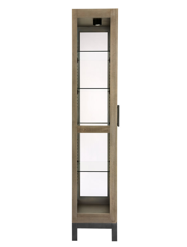 Quinn V Lighted Curio Cabinet