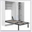 Lit escamotable avec casiers et armoires escamotables, blanc-165864080
