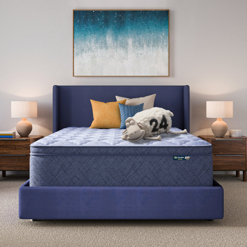 Five Star Mattress Sleep to Go 16" Plush Pillow Top Mattress in a Box, King