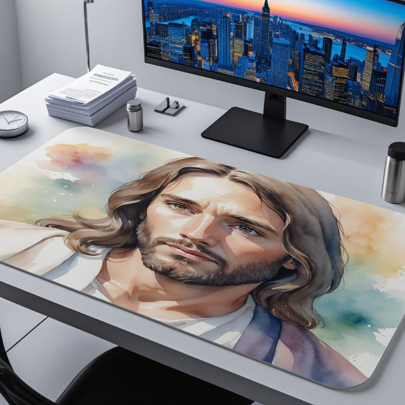 Polyester Desk Pad, 31.5x15.5