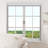 Zebra Blinds Window Dual Layer Roller Shades, Corded Horizontal Blind, Bedroom, Privacy, 72" Length-293182172-293182171