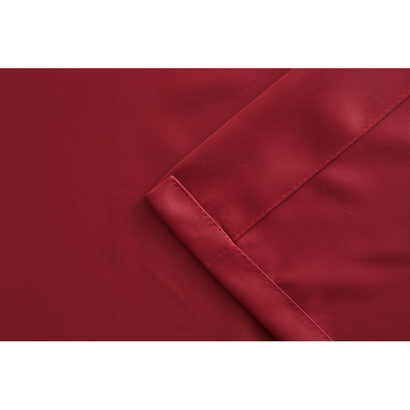 Emillie Blackout Single Curtain Panel, 180" W x 96" L, Burgundy