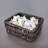 Woven wicker Basket with Rectangular Shape