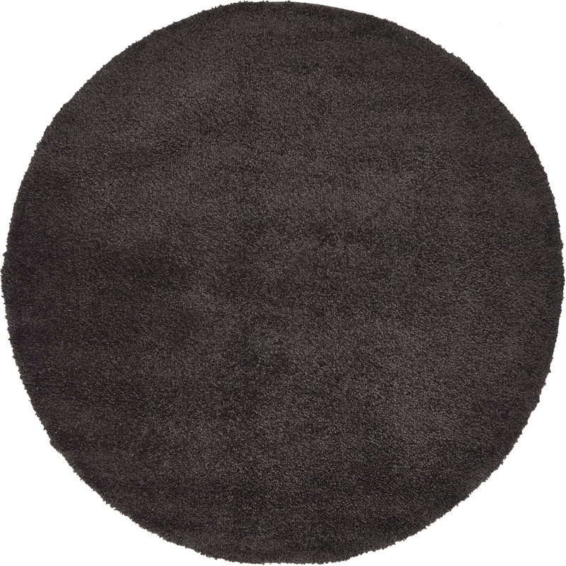Tapis gris anthracite Zuniga, Rond 6 pi 1 po
