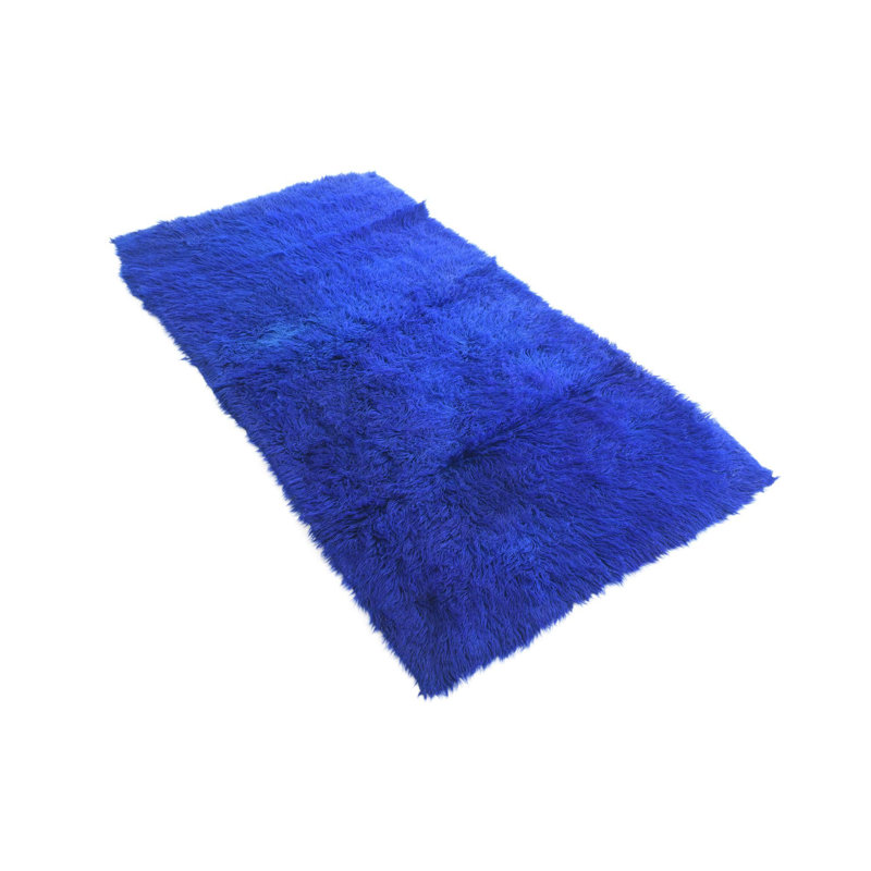 6 Ft Rectangle Pires Blue Rug