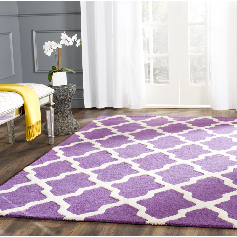 Darbonne Geometric Wool Hand Woven Area Rug, Rectangle 183 x 274 cm