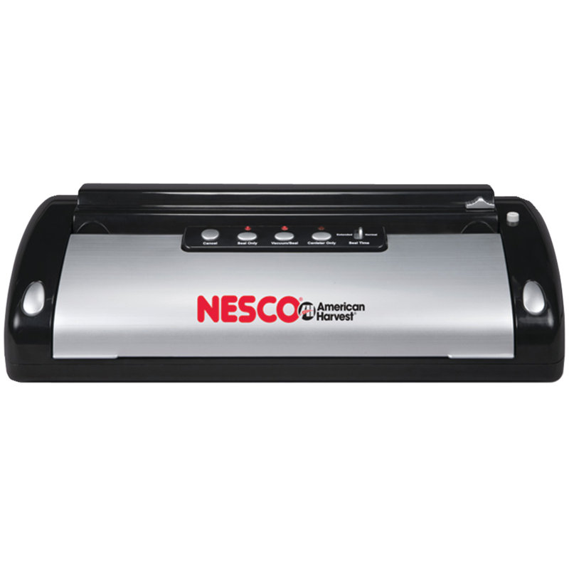 Nesco Food Sealer with Roll Storage and Bag Cutter