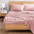 Bedding Sheets And Pillowcases, Pre-Washed Ultra Soft & Breathable Full Bed Sheets Set, Hydro-Brushed Microfiber Cooling Full Size Sheet Set, Deep Pockets - Sepia Rose