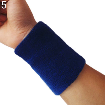 1x Sports Wrist Sweatband Tennis Squash Badminton GYM Basketball Wristband Gift