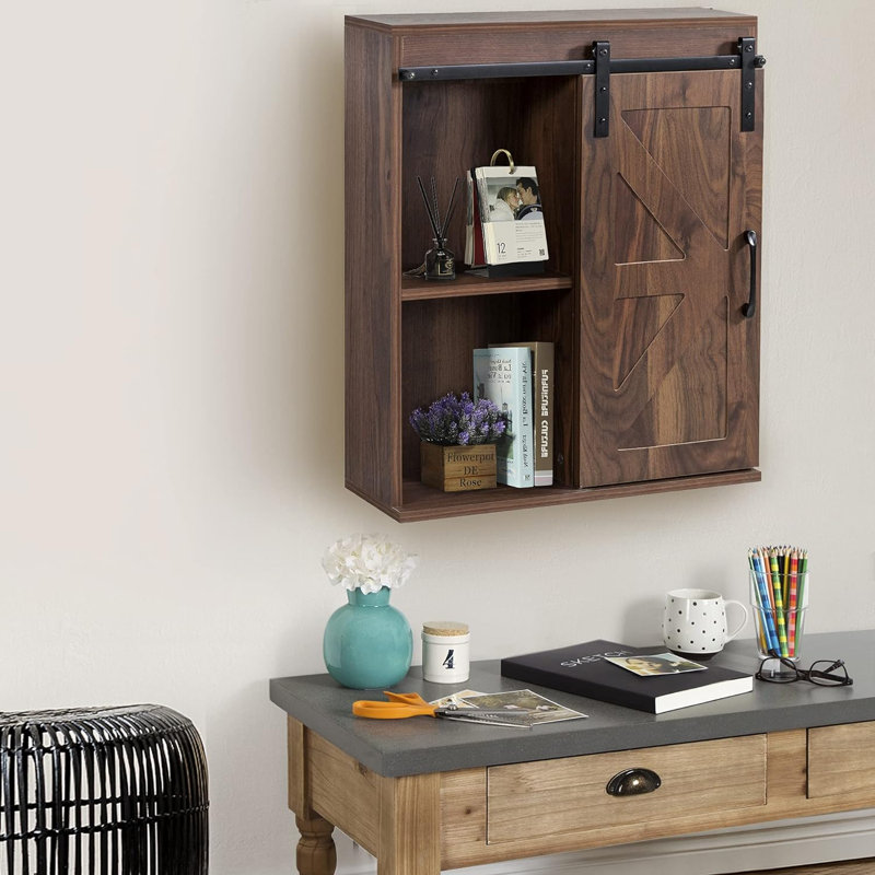 Purrier Bathroom Cabinet, Walnut