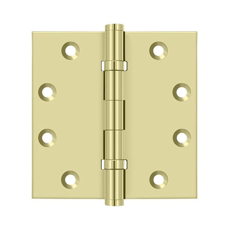 102'' x 102'' Butt Bearing Hinge, Unlacruered Brass