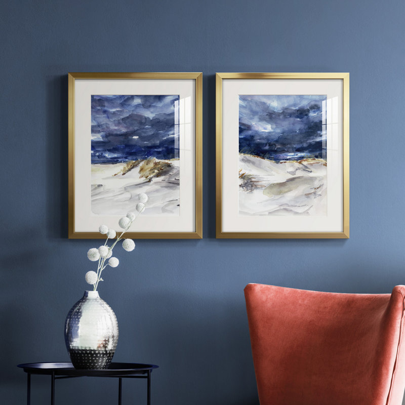 «Stormy Front I», reproduction encadrée de qualité supérieure, prête à être accrochée