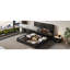 Grand lit compact avec rangement hydraulique et rangement hydraulique noir