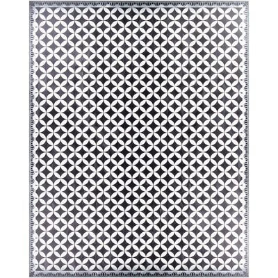 Tapis noir / blanc Bluejacket