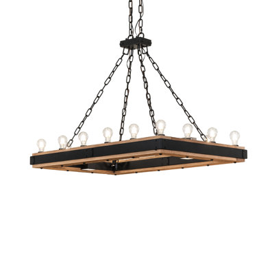 45" Long Dowling 16 Light Oblong Chandelier
