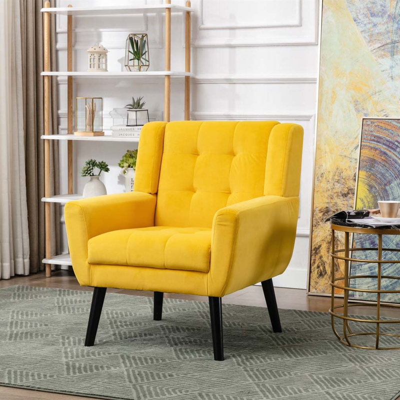 Chaise d'appoint en velours, Vert menthe