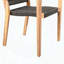 Ensemble de 2 chaises d'extérieur en corde de teck Rivani