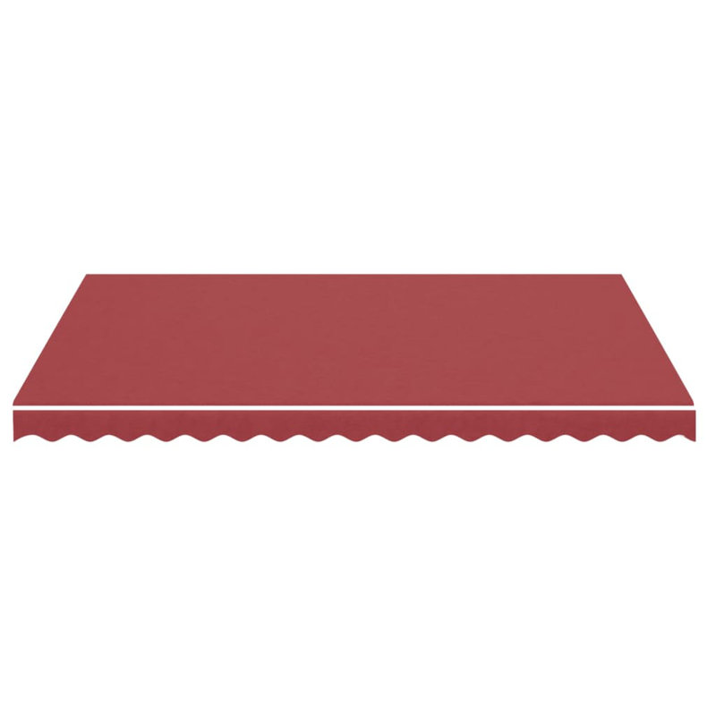 Awning Top Sunshade Canvas , Burgundy Red, 450cm W x 350cm D
