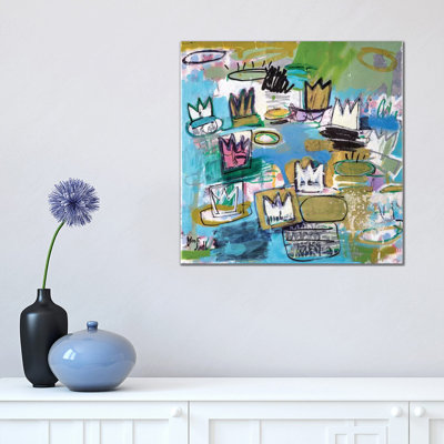 Les Nympheas De Basquiat by Wayne Sleeth - Single Picture Frame Print on Canvas