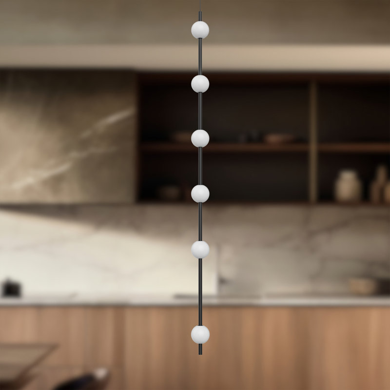 Misaki 6 - Light Black LED Unique/Statement Pendant