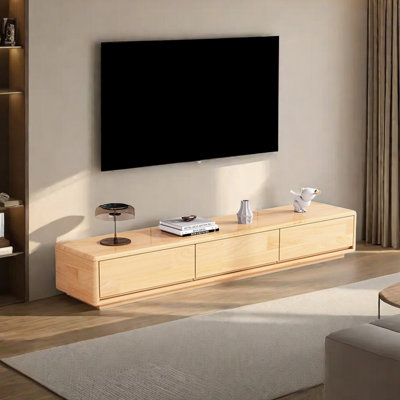Modern Rubberwood TV Stand