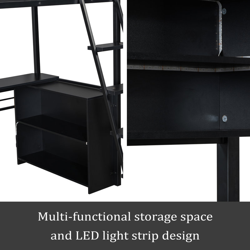 Lit mezzanine double en métal, Simple