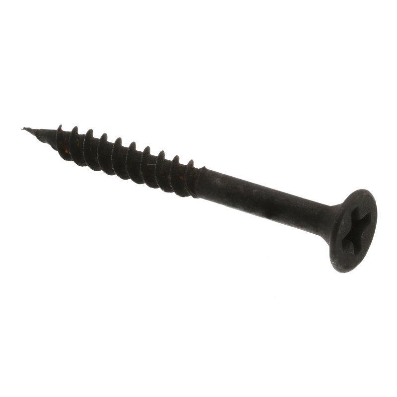 Vis à cloison sèche, tête trompette, embout cruciforme, acier galvanisé noir n ° 6 x 1 po (paquet de 500), Noir