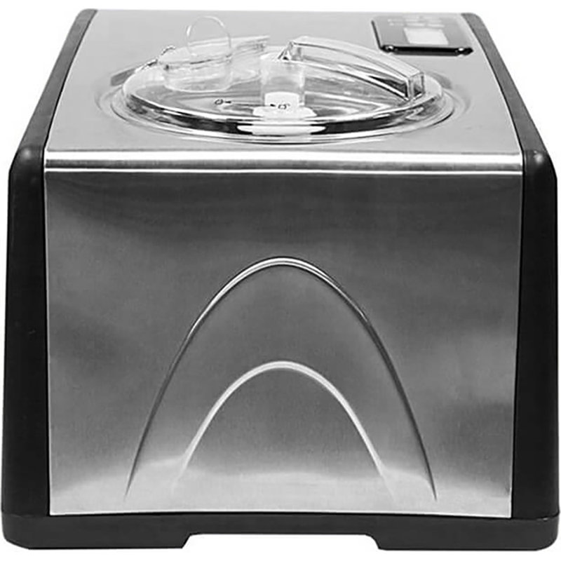 Stainless Steel 1.6 Qt Automatic Ice Cream Maker with LCD Display