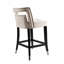 Chaise d'appoint touffetée en bois massif de velours-1900974545