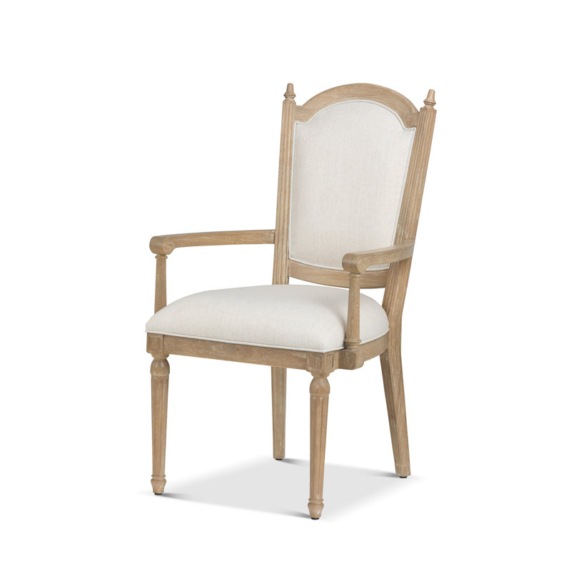 Fauteuil Winthorpe, blanc délavé, Driftwood