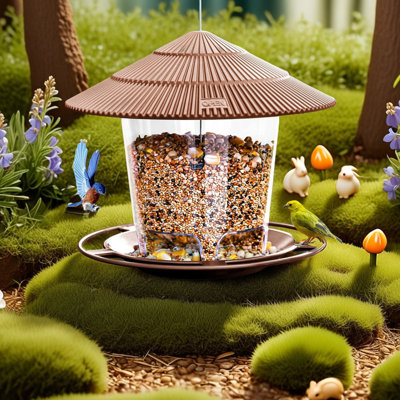 Hanging Bird Feeder Squirrel Proof for Outdoor Wild Bird Seed