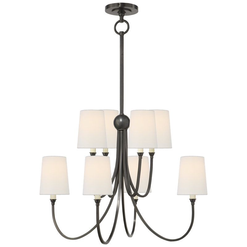 Thomas O'Brien Reed Large Chandelier, Bronze, Paper
