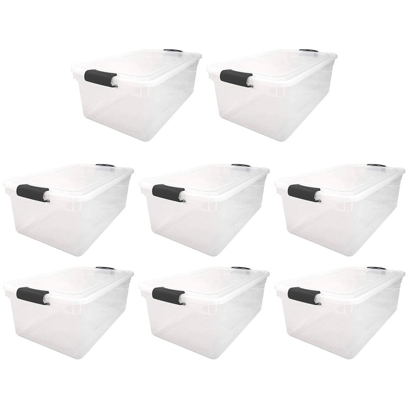 Ensemble de bacs de rangement en plastique