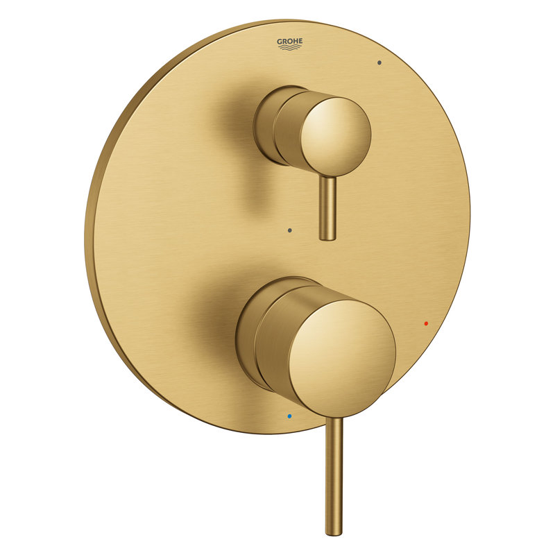 Timeless Pressure Balanced Shower Faucet with Rough-in Valve, Brushed Cool Sunrise